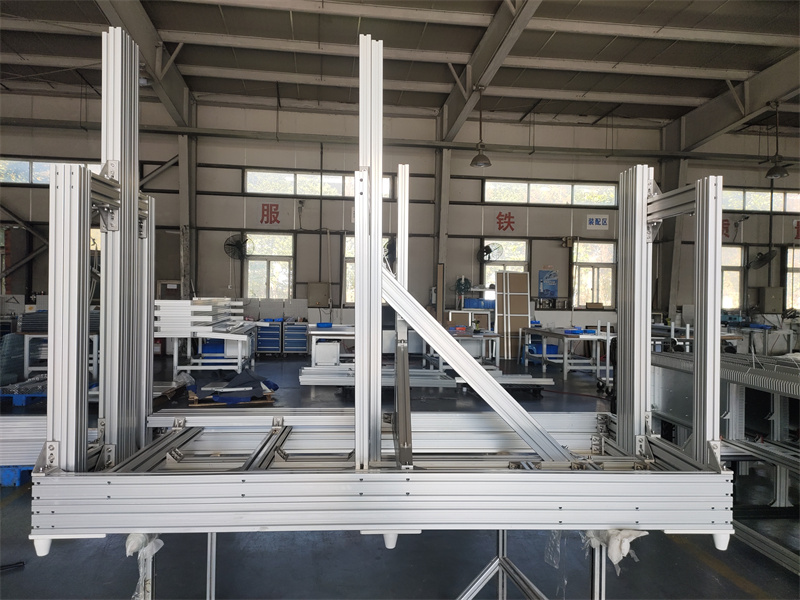 工业粉色网站免费看机械设备框架机架组装